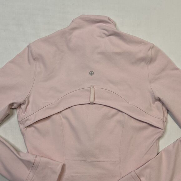 Lululemon DEFINE JACKET Pink With Black Zipper Size 8 Athletic Fit - Picture 11 of 11